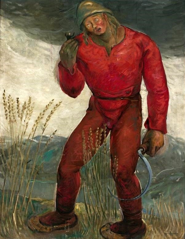 格列佛和一个巨人。 作者 塔德乌斯·普鲁斯科夫斯基（Tadeusz Pruszkowski）