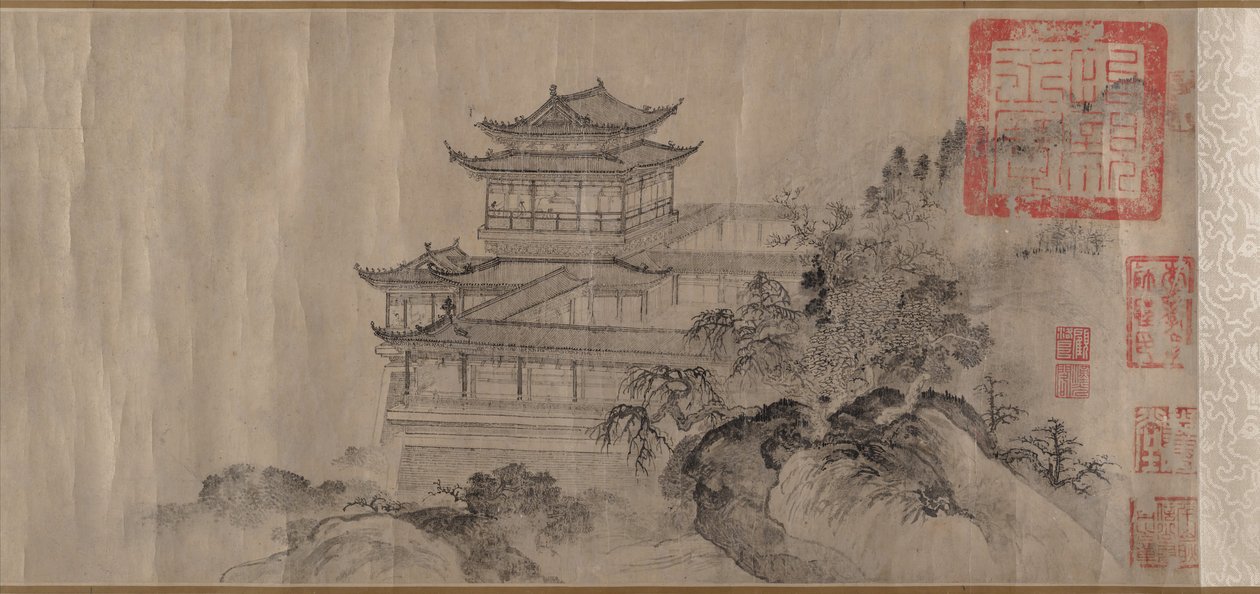 滕王阁》，时间为1352年。 作者 唐迪
