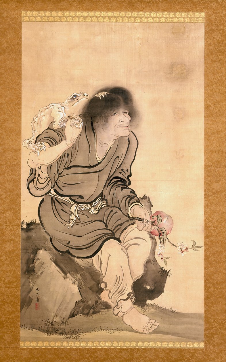 下马（绢本水墨淡彩） 作者 塔尼文乔