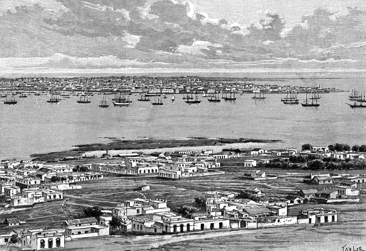 乌拉圭蒙得维的亚，1895年。 作者 泰勒