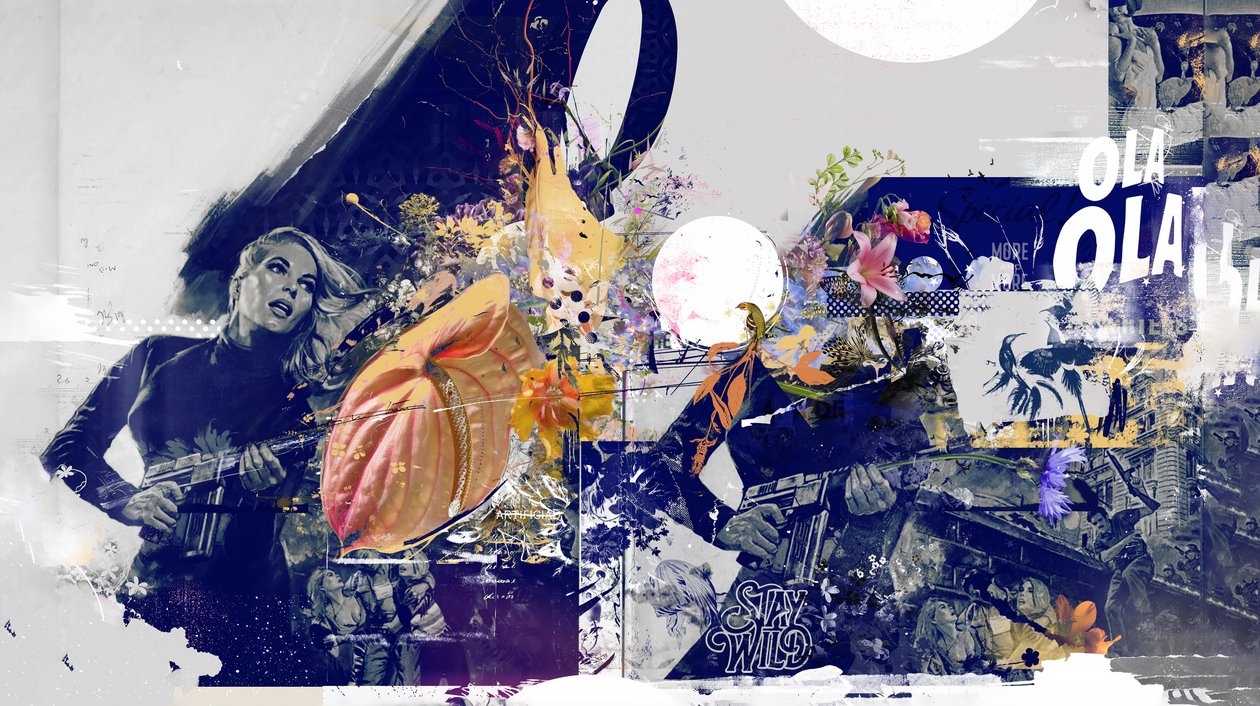 奥拉拉，2016（布面拼贴） 作者 泰斯·阿尔伯斯