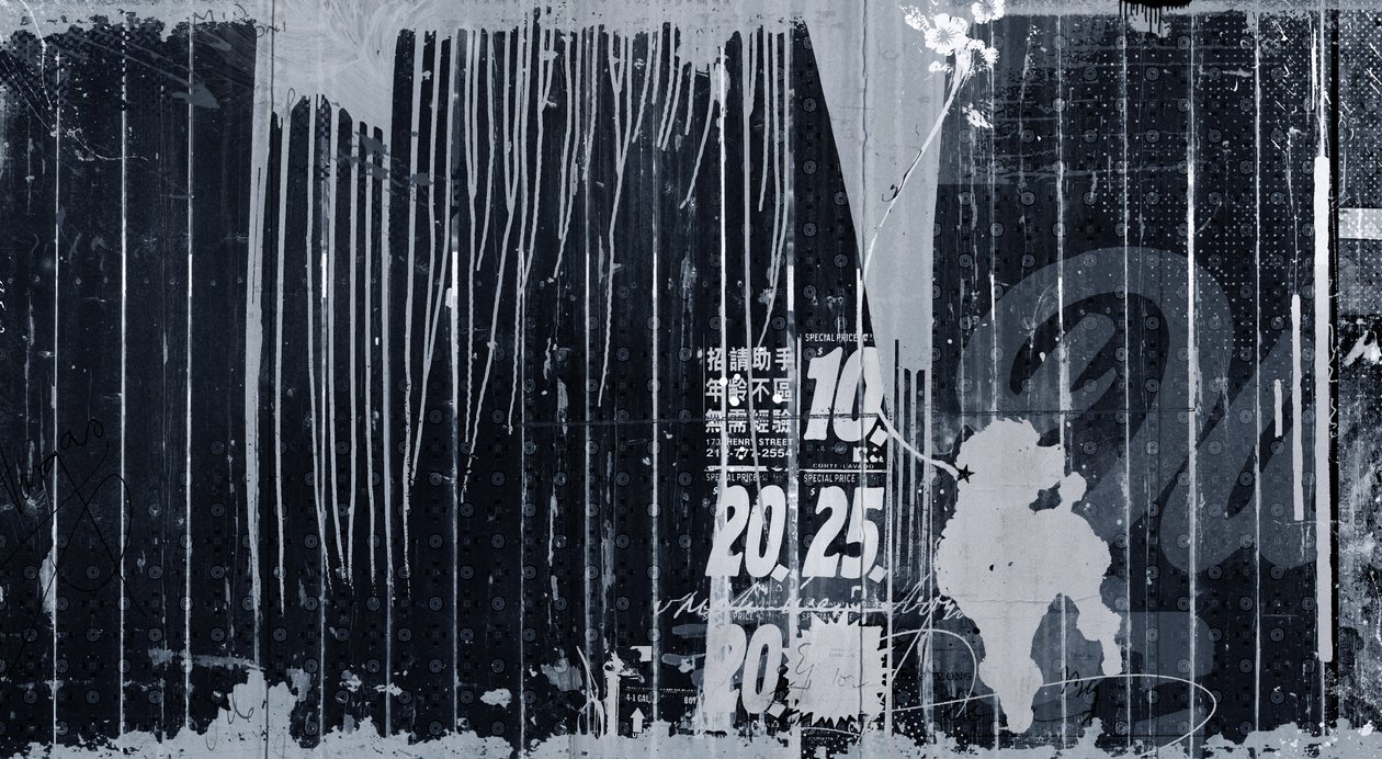 贵宾犬涂鸦，2015（画布拼贴） 作者 泰斯·阿尔伯斯