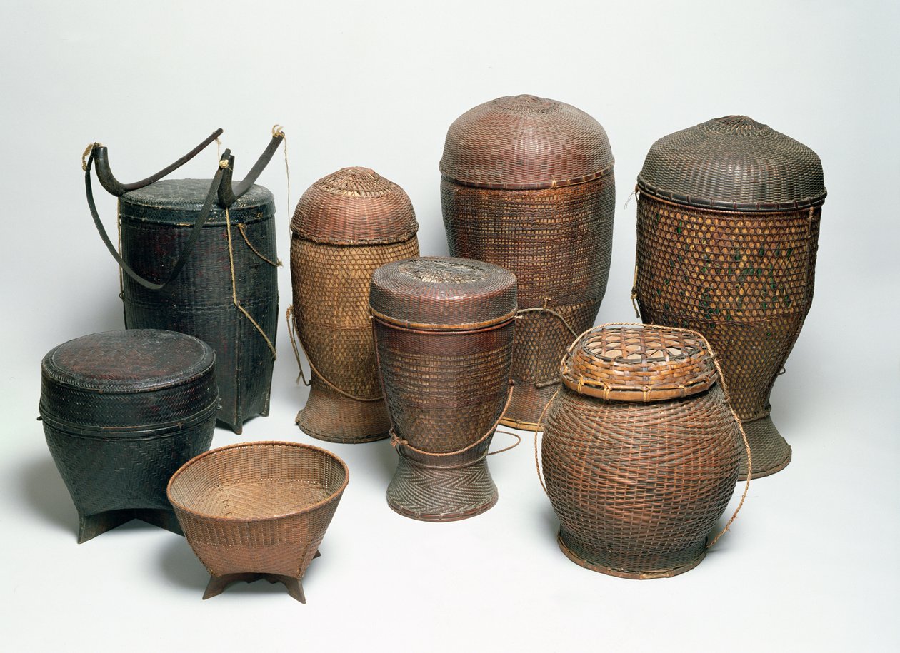 泰国北部的Karen Baskets（柳条） 作者 泰式