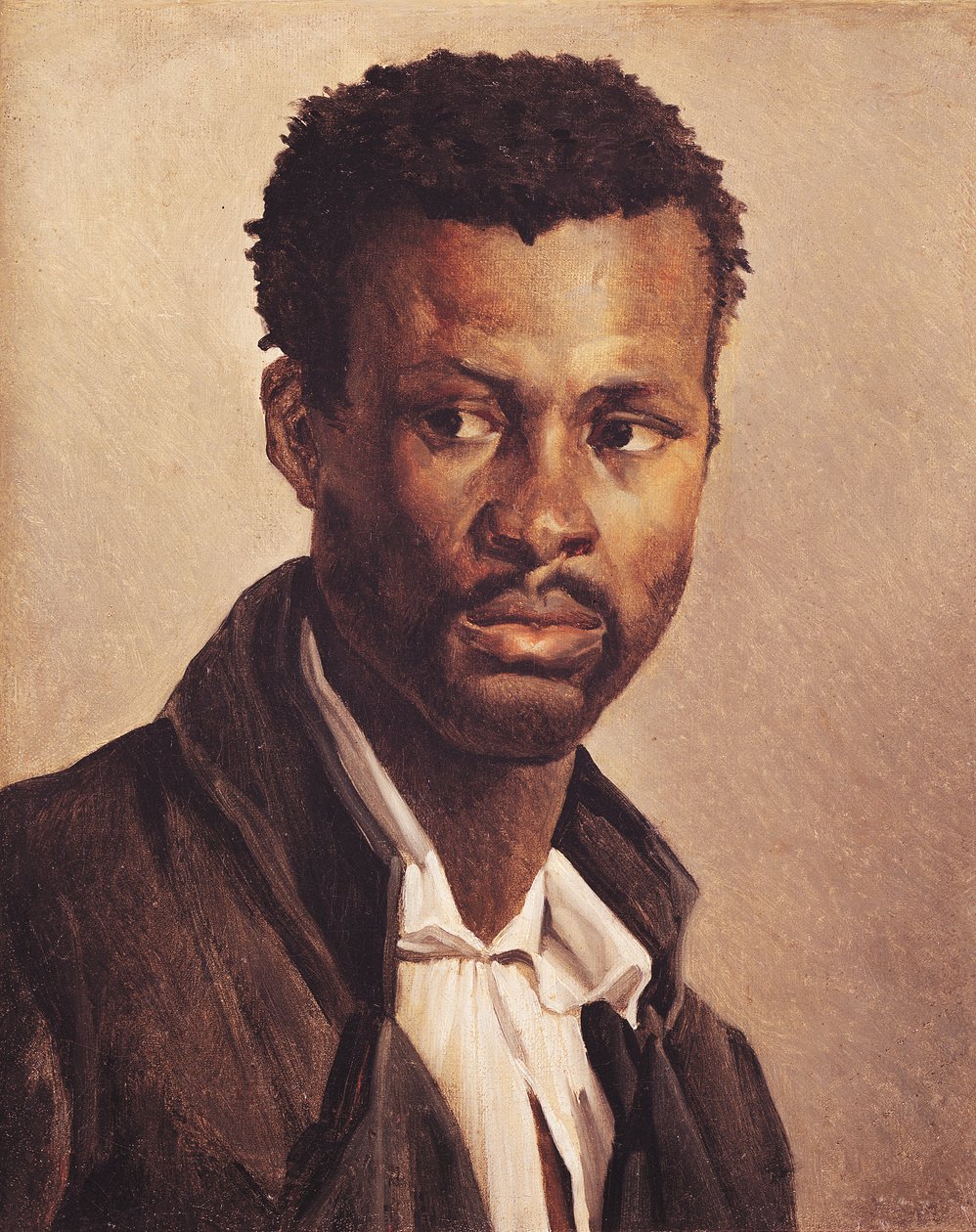 黑人，1823-24 作者 西奥多·杰里科（Theodore Gericault）