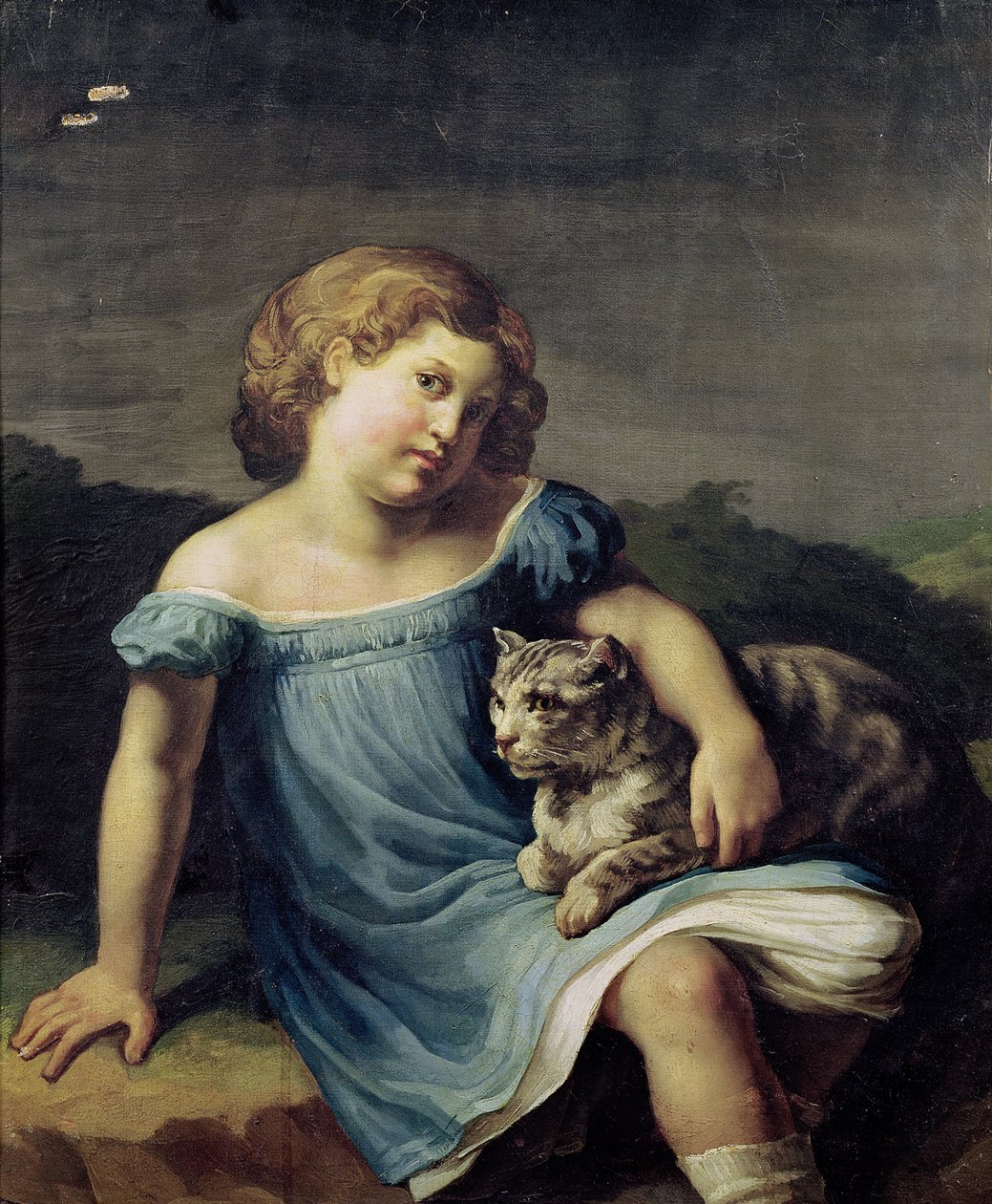路易丝Vernet画象作为孩子，1818-19 作者 西奥多·杰里科（Theodore Gericault）
