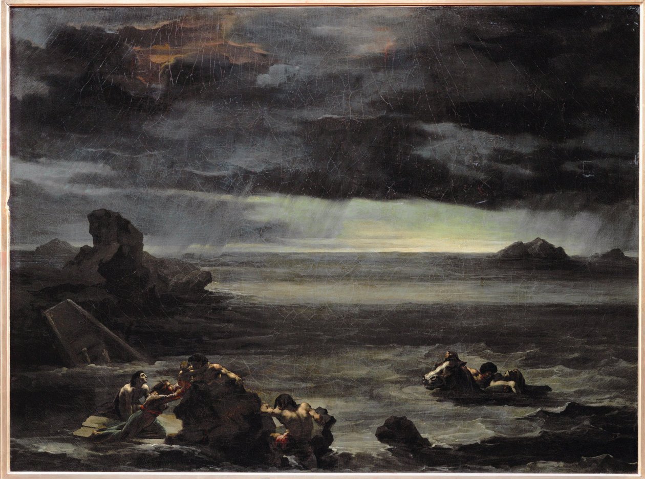 洪水中的一幕 作者 西奥多·杰里科（Theodore Gericault）