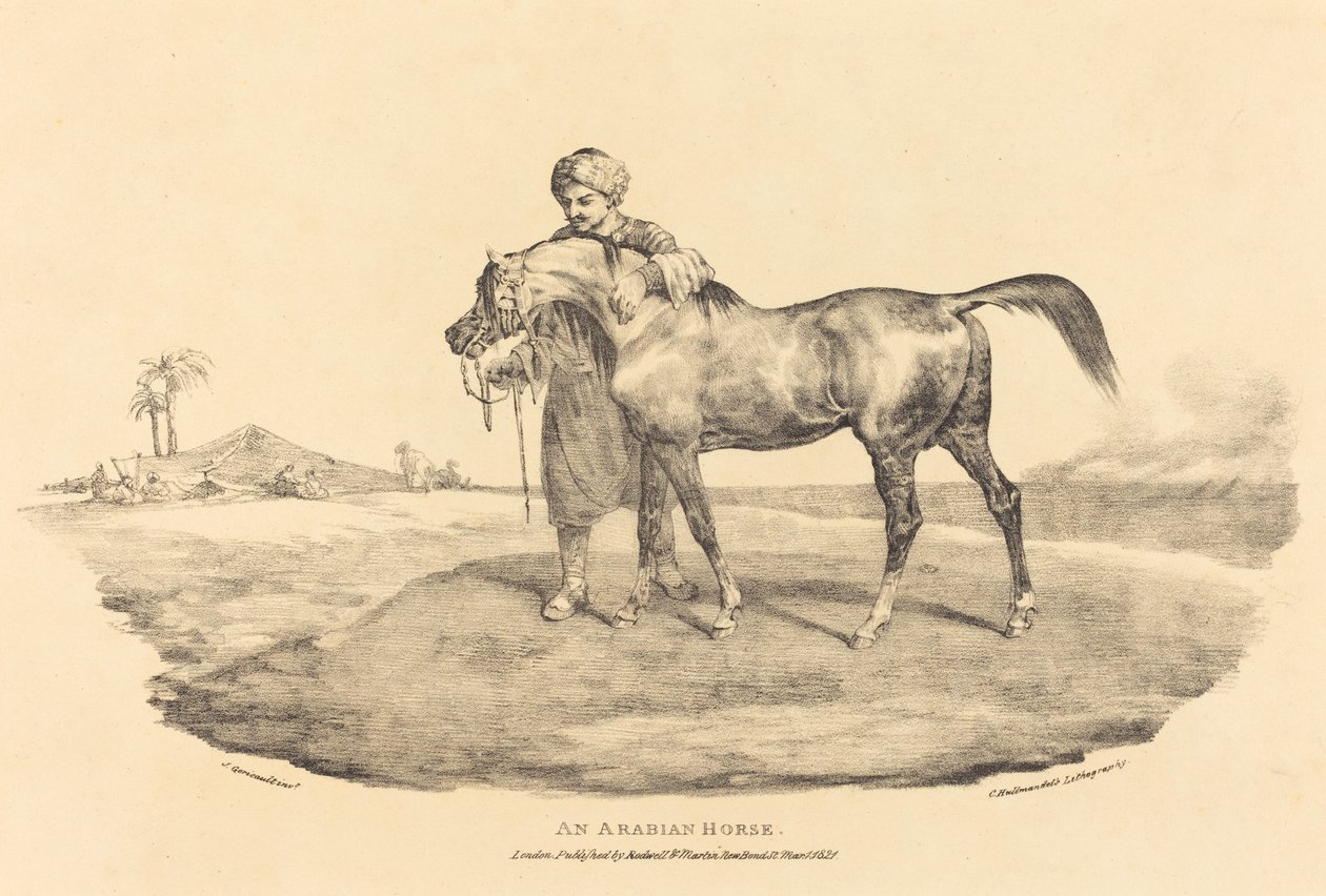 一匹阿拉伯马 作者 西奥多·杰里科（Theodore Gericault）