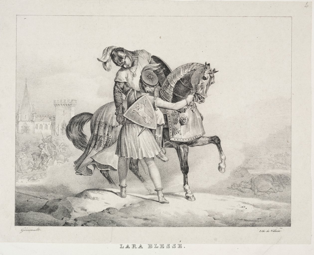 拉拉受伤 作者 西奥多·杰里科（Theodore Gericault）