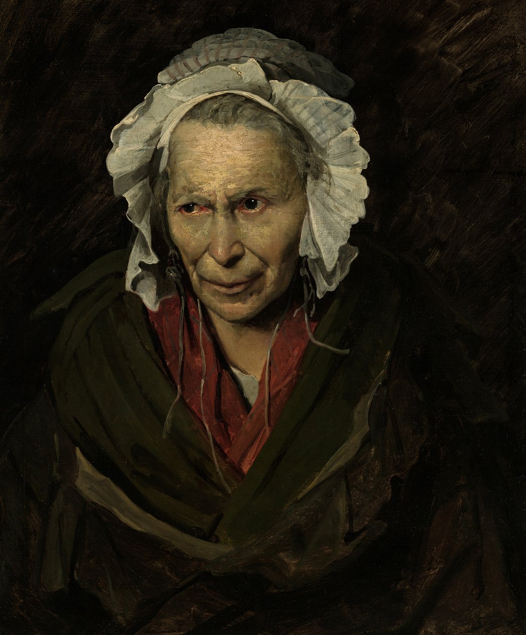 一个疯女人的画像 作者 西奥多·杰里科（Theodore Gericault）