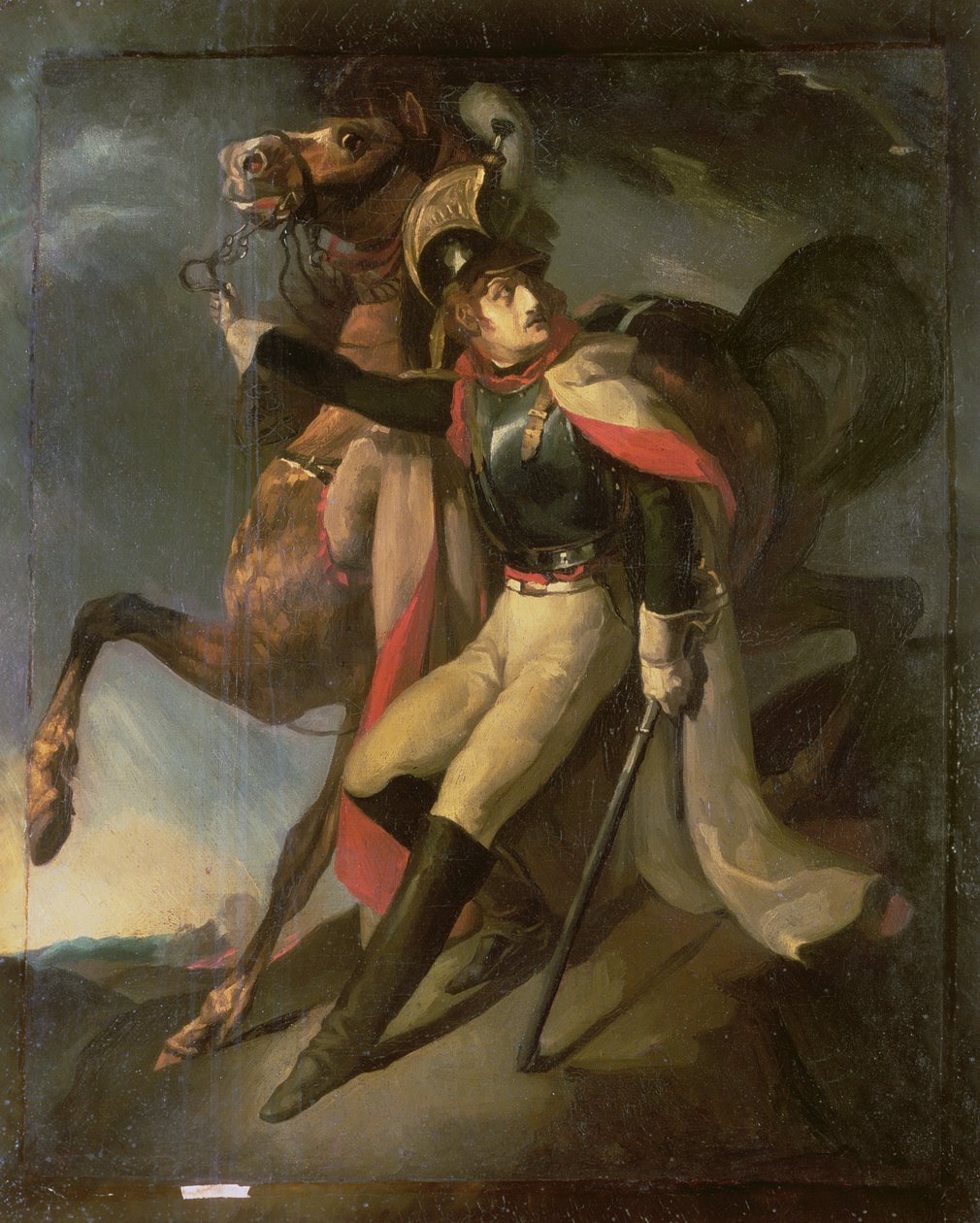 受伤的胸甲骑兵 作者 西奥多·杰里科（Theodore Gericault）