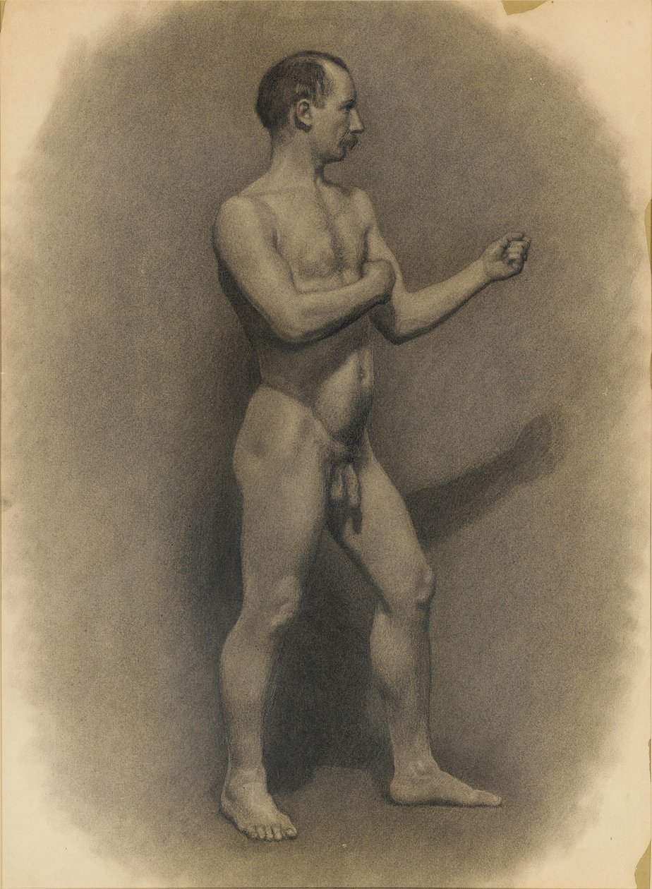 男性人物研究，1875年 作者 西奥多·罗宾逊