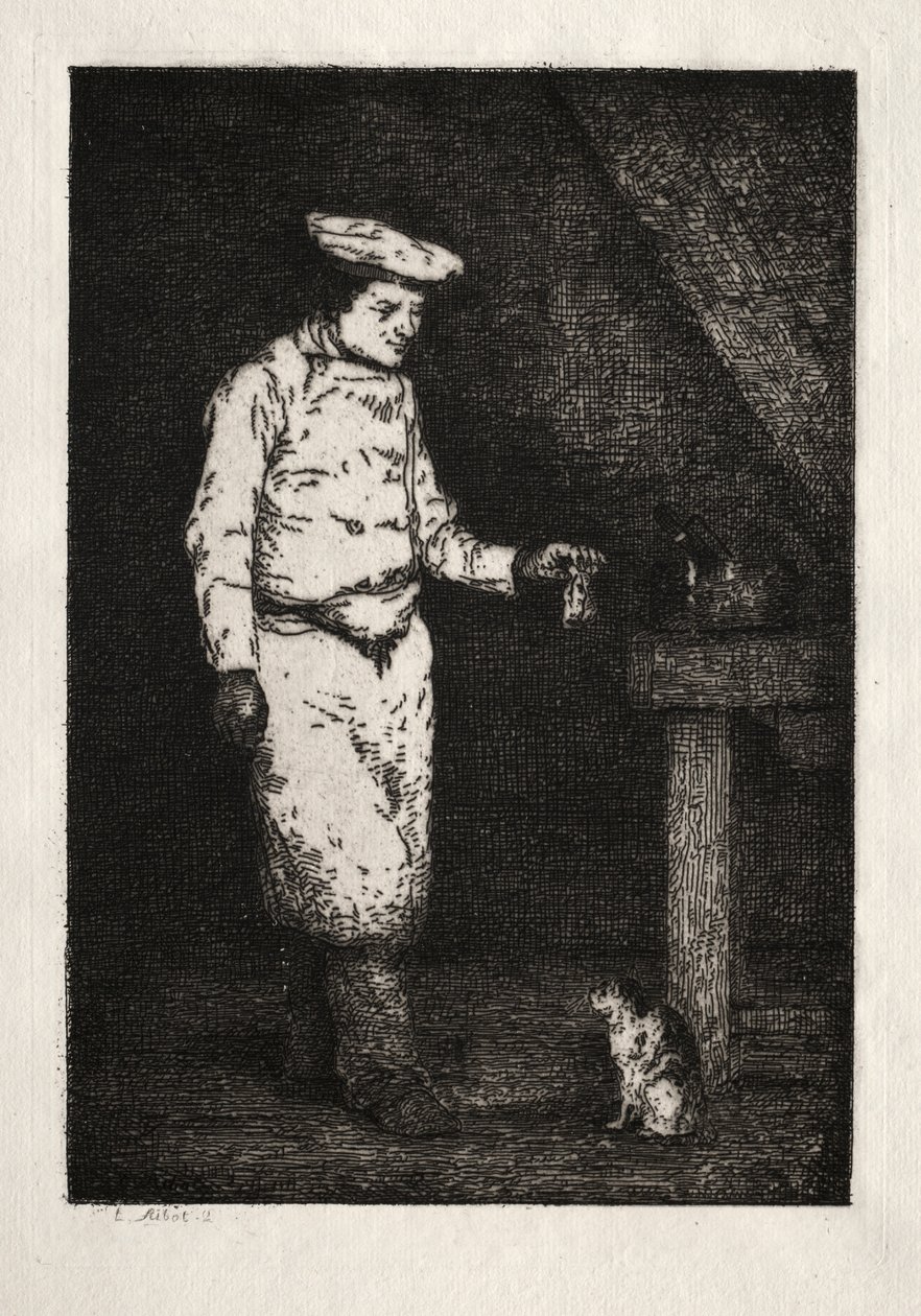 猫的早餐 作者 Theodule Ribot
