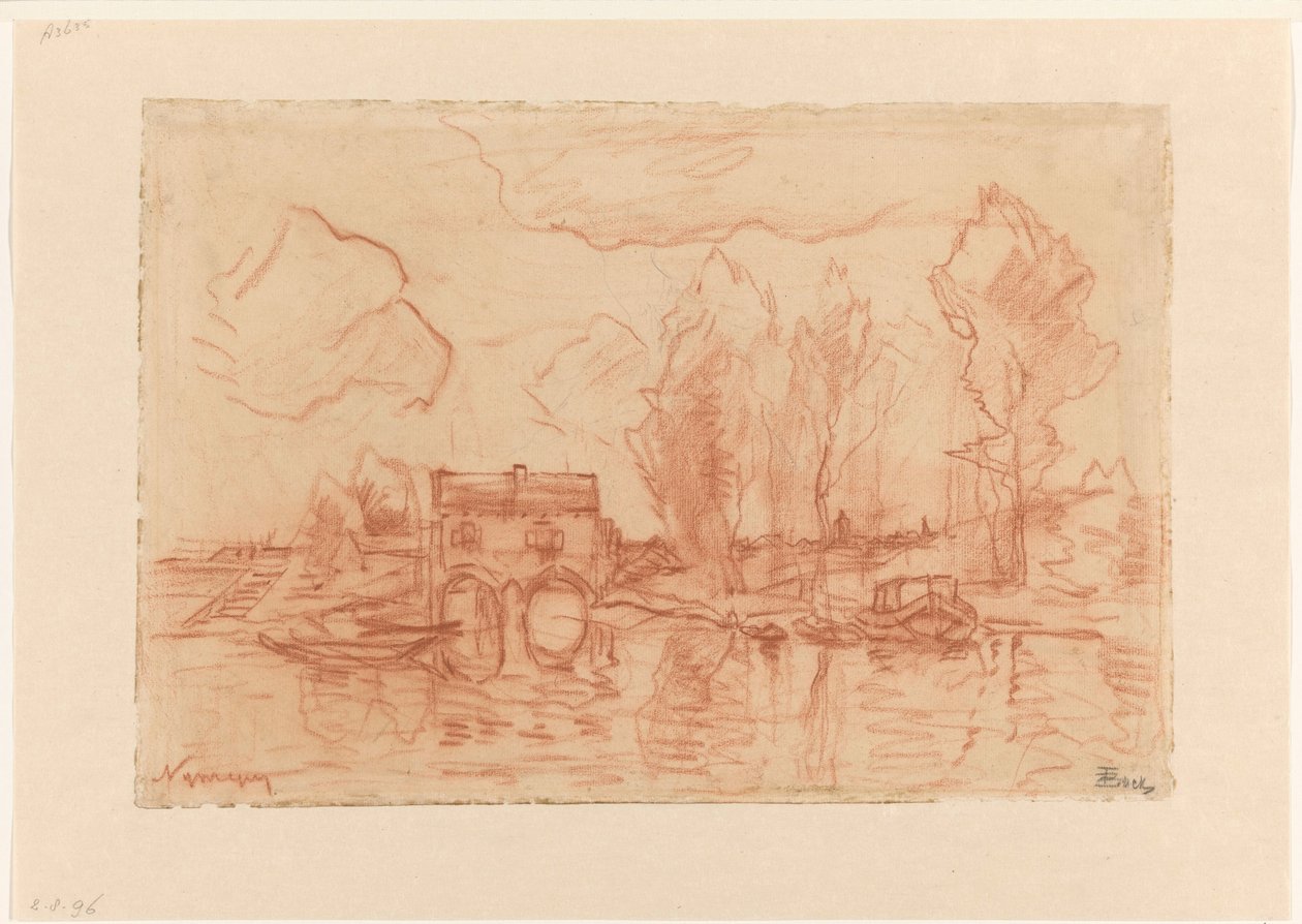 奈梅亨附近的景观 作者 西奥菲·德·博克（Theophile de Bock）