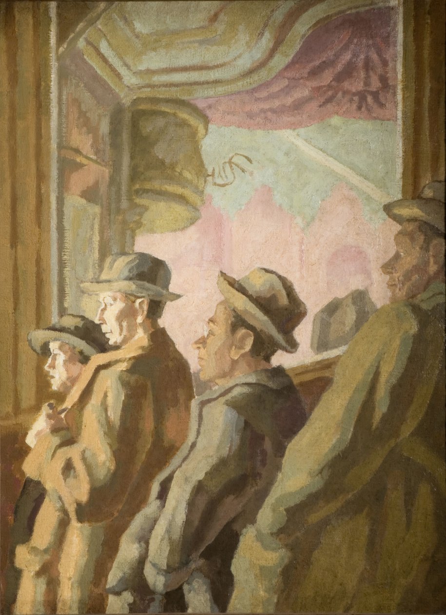 音乐厅的观众，1945年。 作者 特蕾丝·雷索（Therese Lessore）