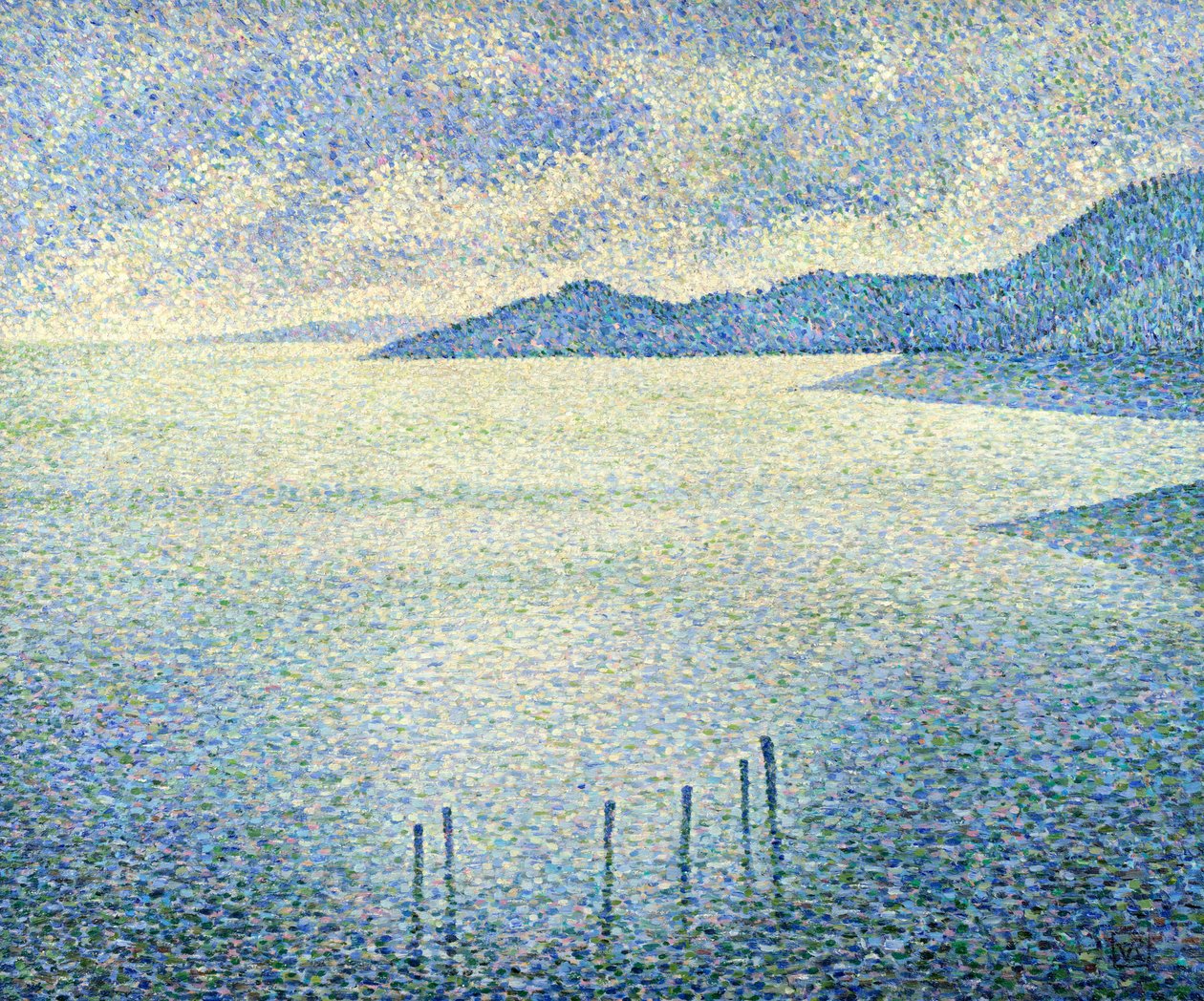 沿海风光c。 1892-1893年 作者 范·雷塞尔伯格（Théovan Rysselberghe）