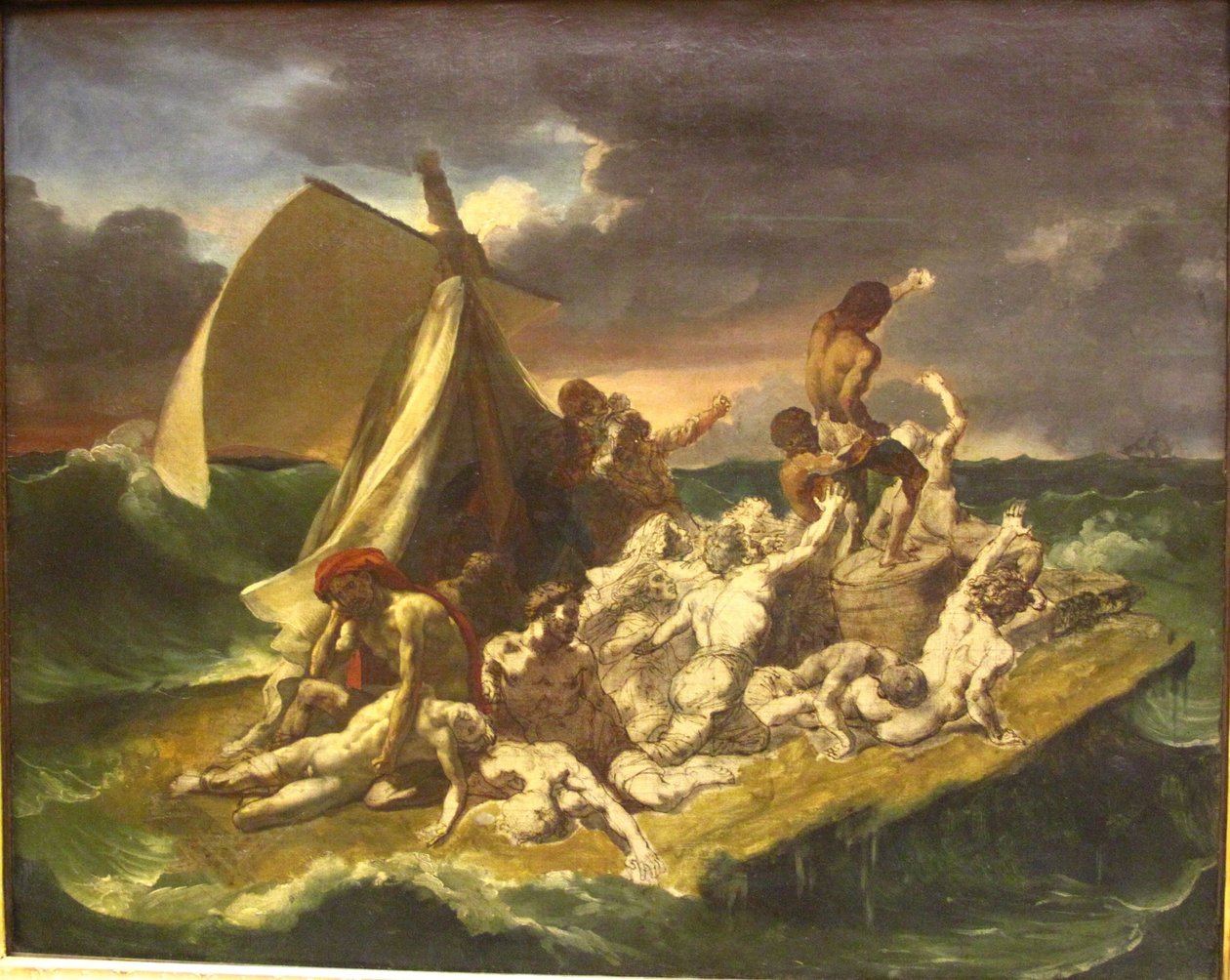 美杜莎筏的草图 作者 西奥多·杰里科（Theodore Gericault）