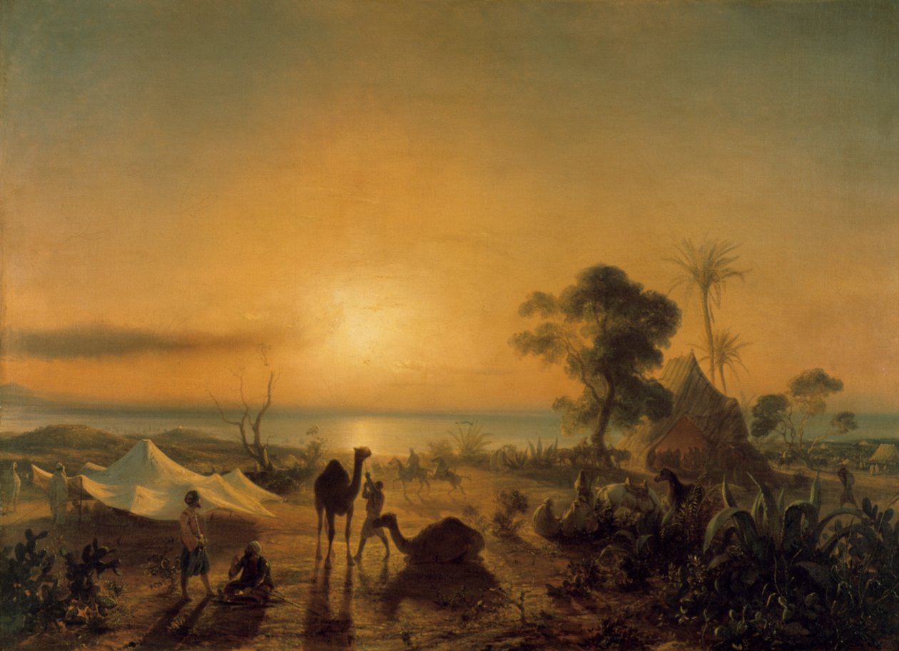 1830年在Staoueli的营地。 作者 让·安托万·西奥多·古丁