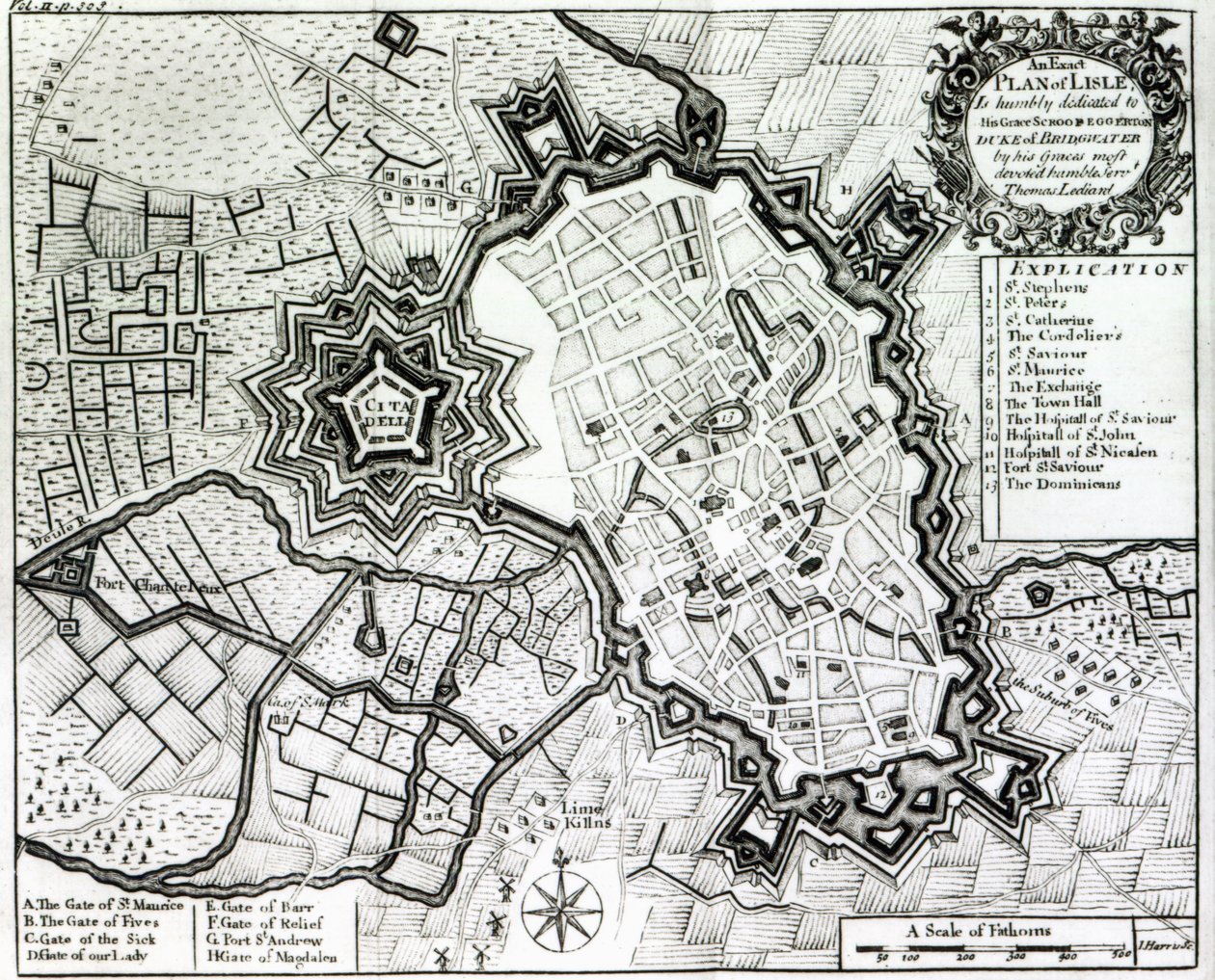 莱尔计划，1736年 作者 托马斯·莱迪亚德