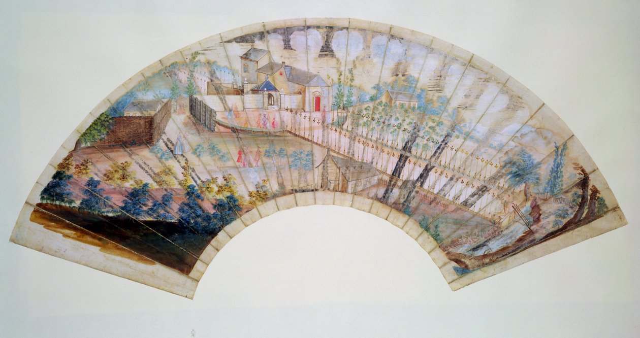 粉丝描绘了切尔滕纳姆的温泉井和步行路线，1745（另见151247） 作者 托马斯·罗宾斯