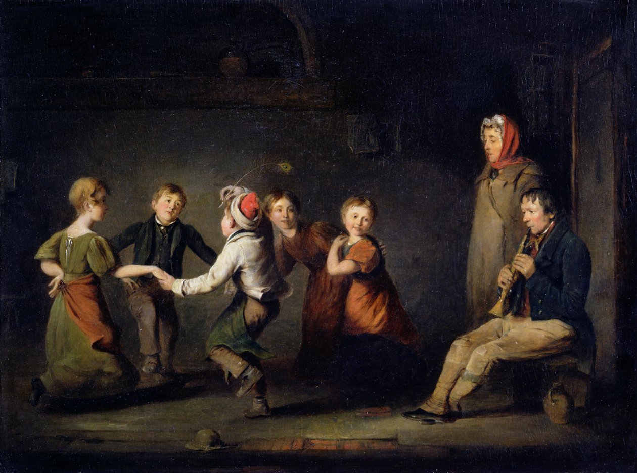 Ring O&39;Roses，c.1850 作者 托马斯·韦伯斯特