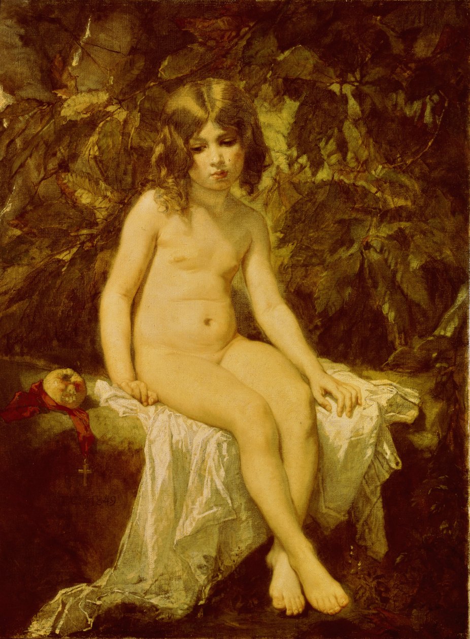 小沐浴者，1849年 作者 托马斯·库蒂（Thomas Couture）