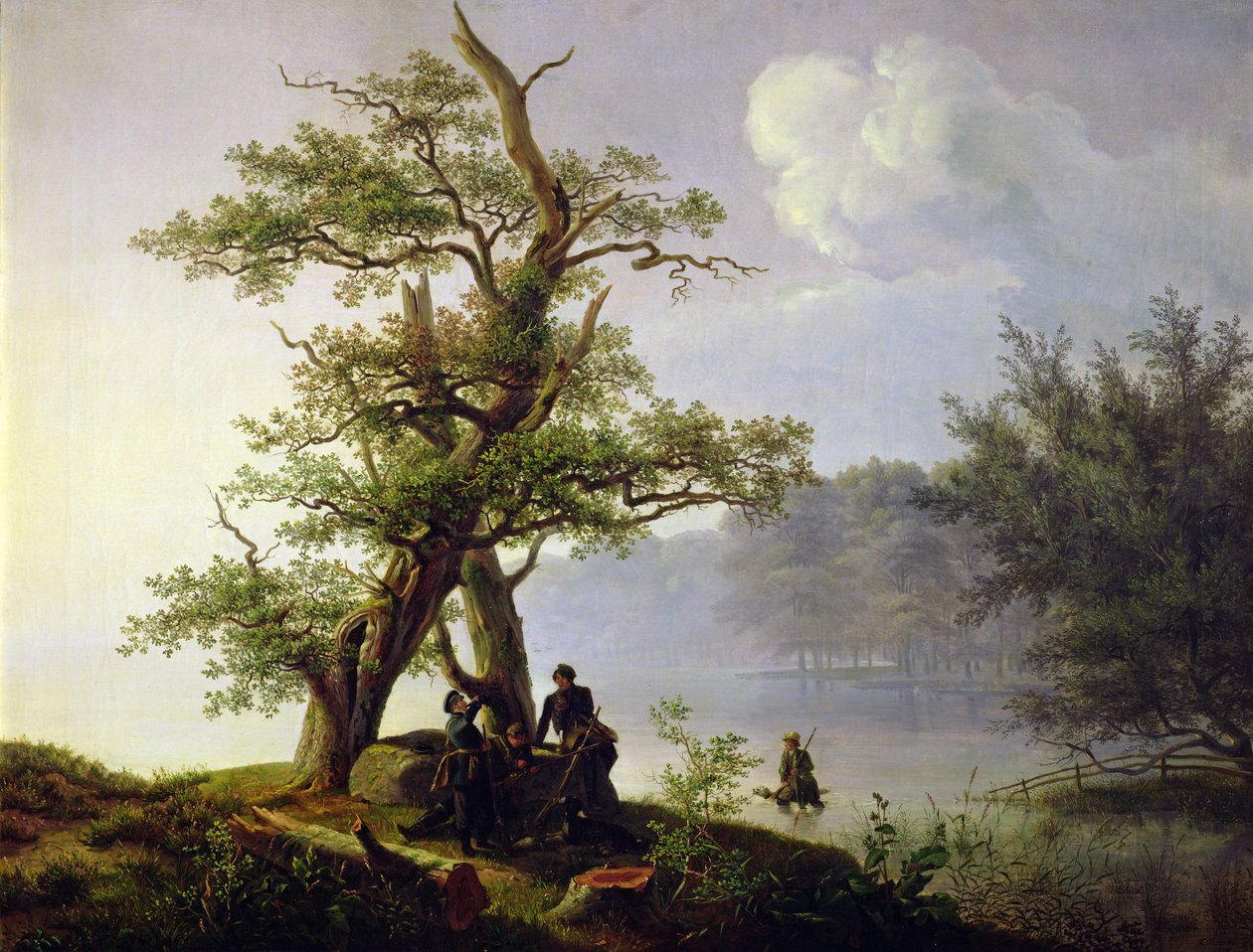狩猎水禽，1828年 作者 托马斯·费恩利