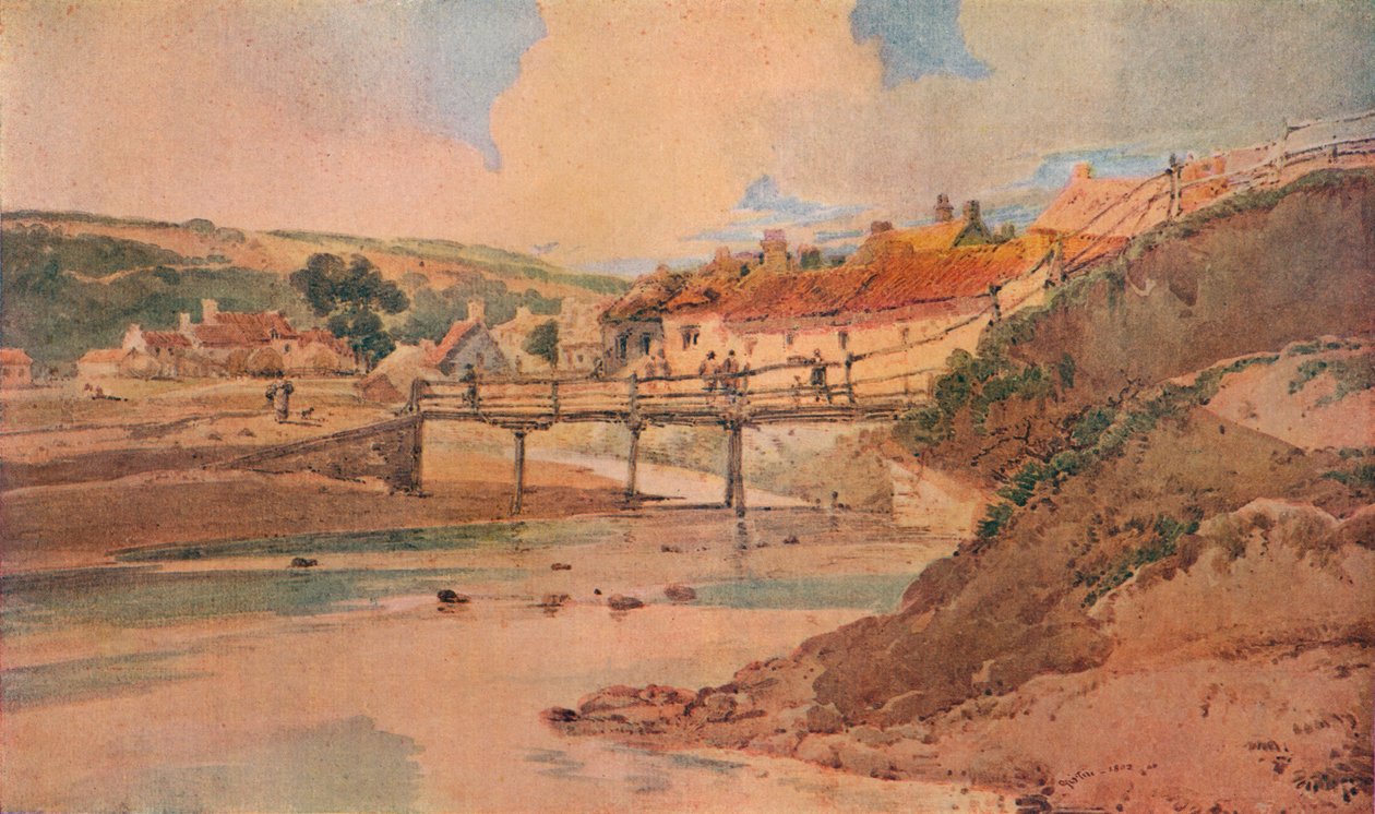 旧木桥，c1800 作者 托马斯·吉尔丁