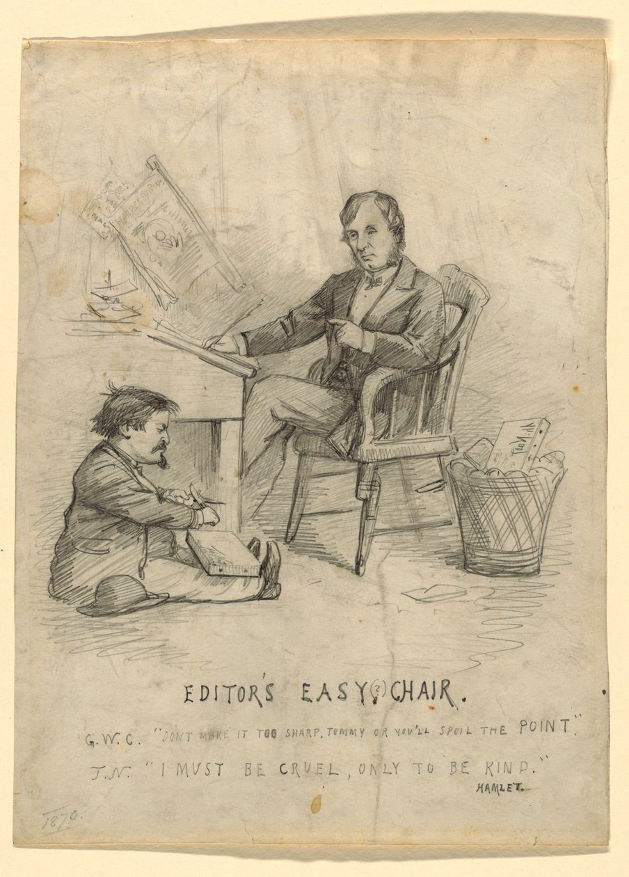 素描（美国），1870 年 作者 托马斯·纳斯特