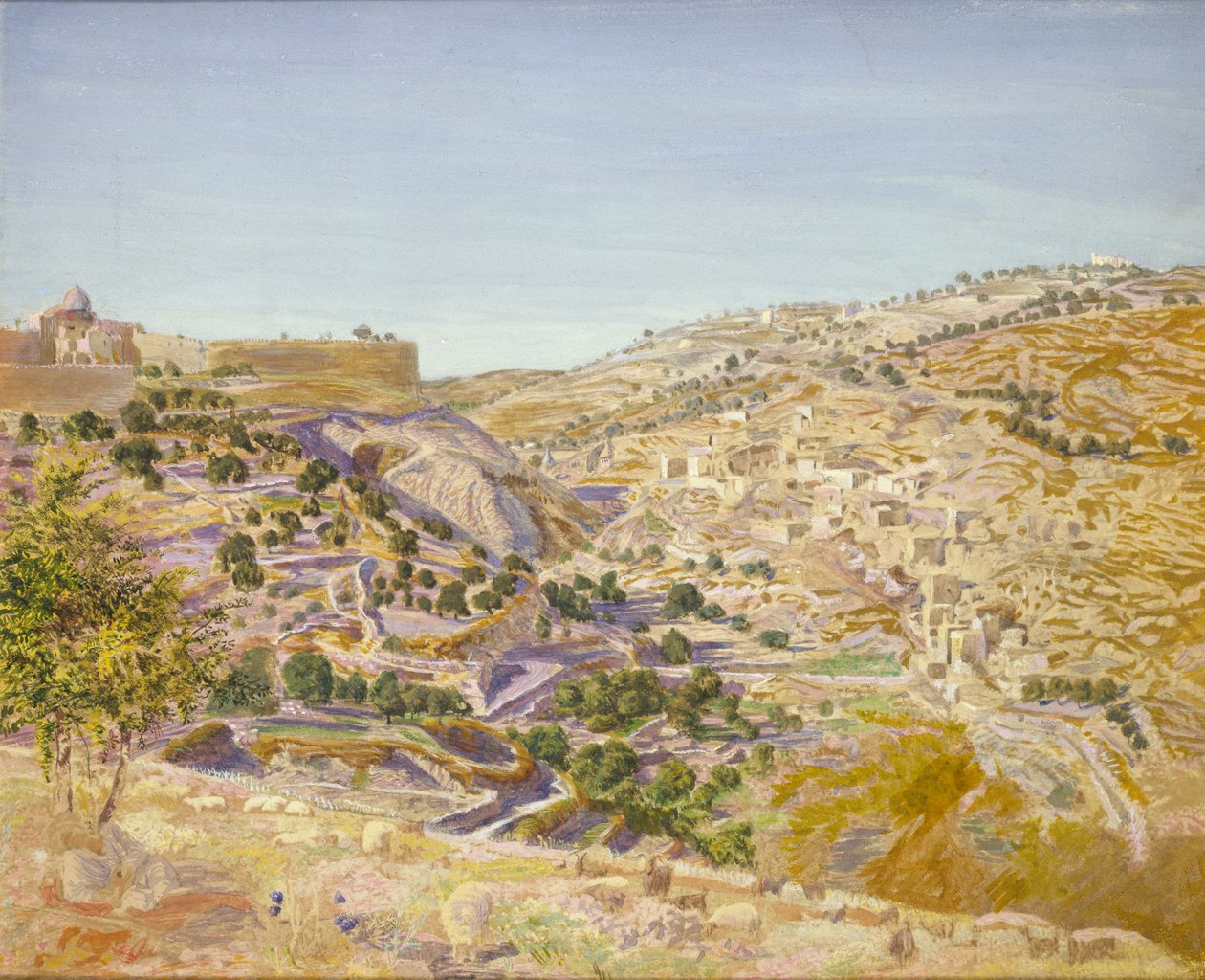 耶路撒冷的景色，1854年 作者 托马斯·塞登