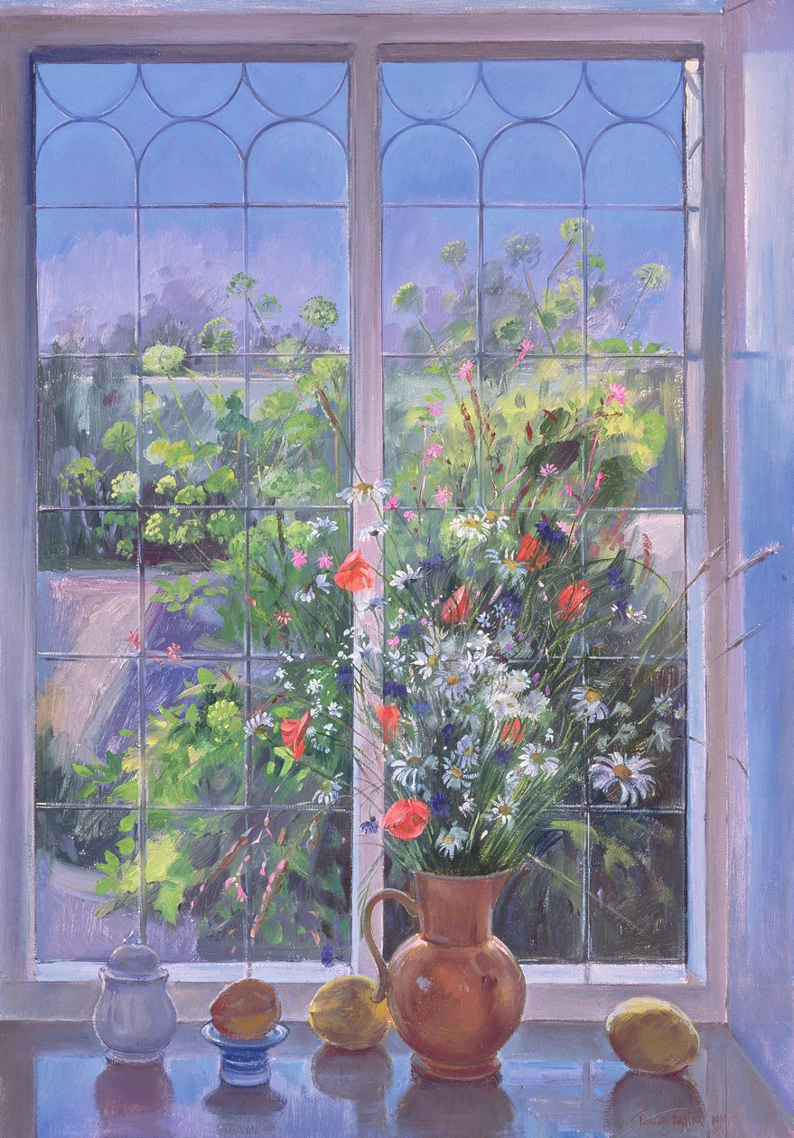 1990年黄昏夏季花卉 作者 蒂莫西·伊斯顿