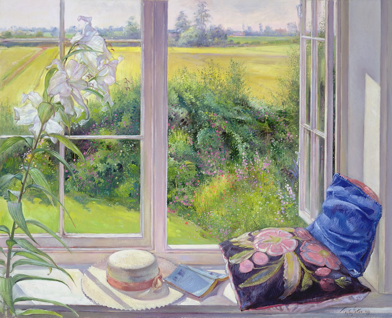 Window Seat and Lily，1991 作者 蒂莫西·伊斯顿