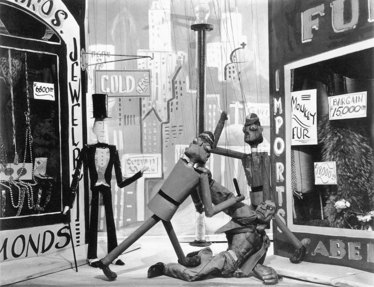 Marionettes，1929年 作者 蒂娜·莫多蒂