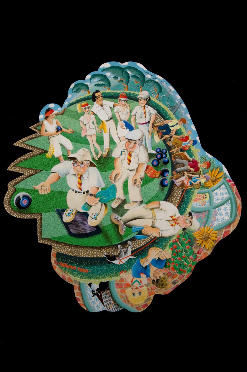 2010年卷起（纸板上的丙烯酸） 作者 托尼·托德
