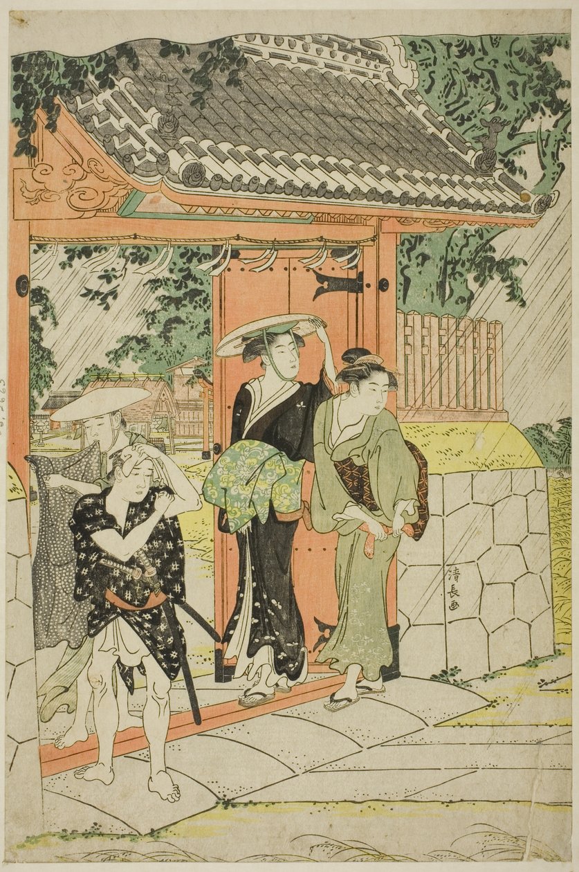 梅栗神社的骤雨 作者 永永鸟居