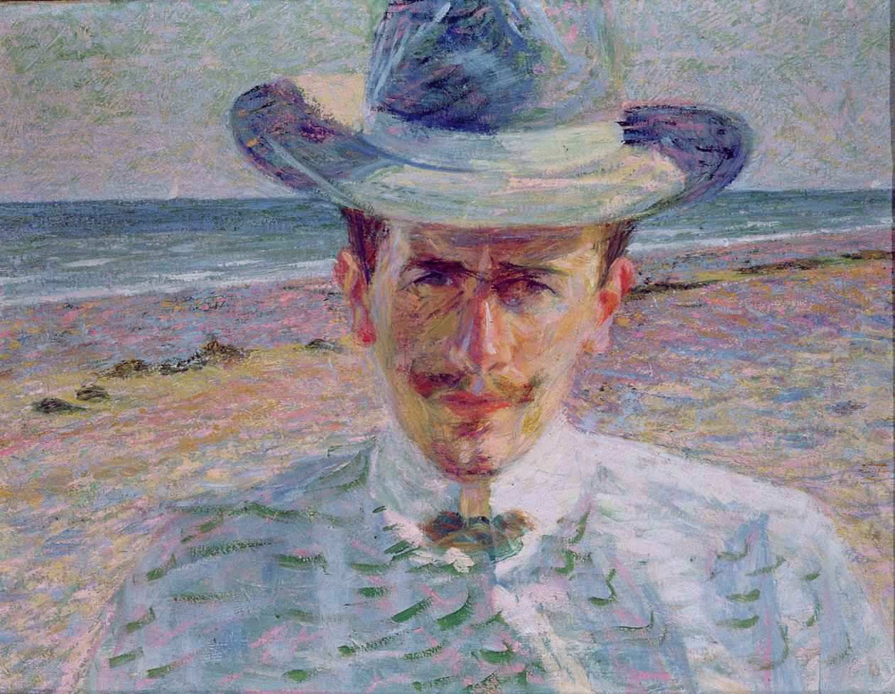 律师的肖像 作者 翁贝托·博西奥尼（Umberto Boccioni）