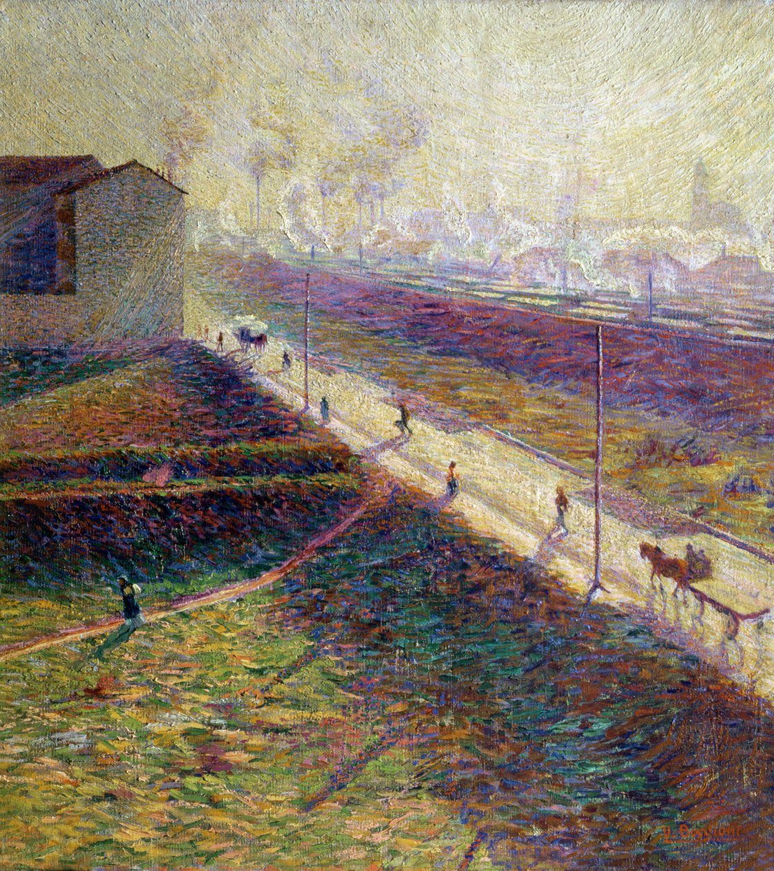 1909年的早晨（小组） 作者 翁贝托·博西奥尼（Umberto Boccioni）