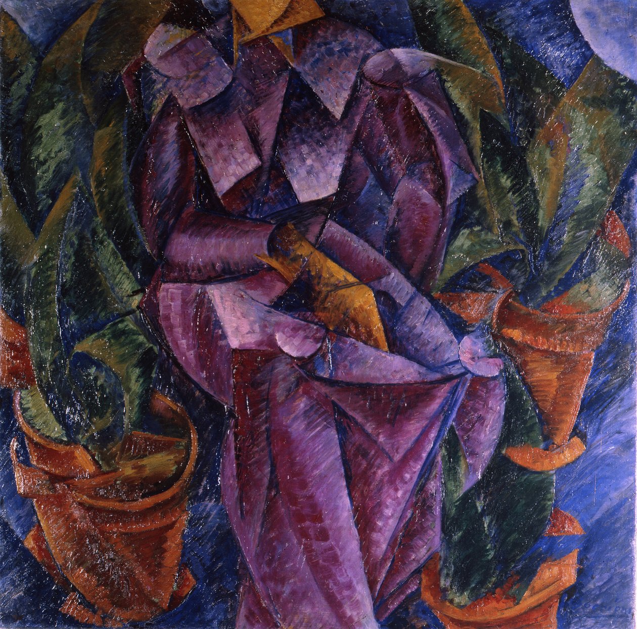 螺旋成分，1913年 作者 翁贝托·博西奥尼（Umberto Boccioni）