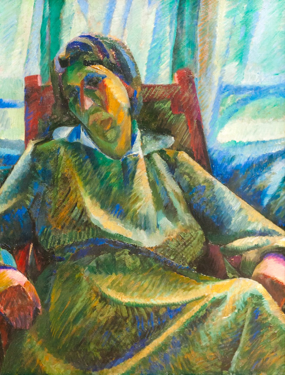 塑料合成物 - 坐人 作者 翁贝托·博西奥尼（Umberto Boccioni）