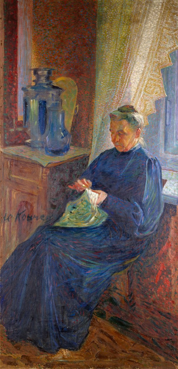 苏菲·波波夫夫人的肖像 作者 翁贝托·博西奥尼（Umberto Boccioni）