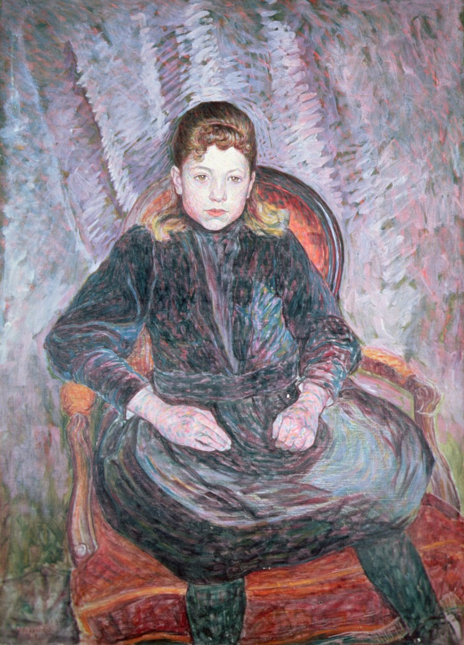 少女肖像 作者 翁贝托·博西奥尼（Umberto Boccioni）