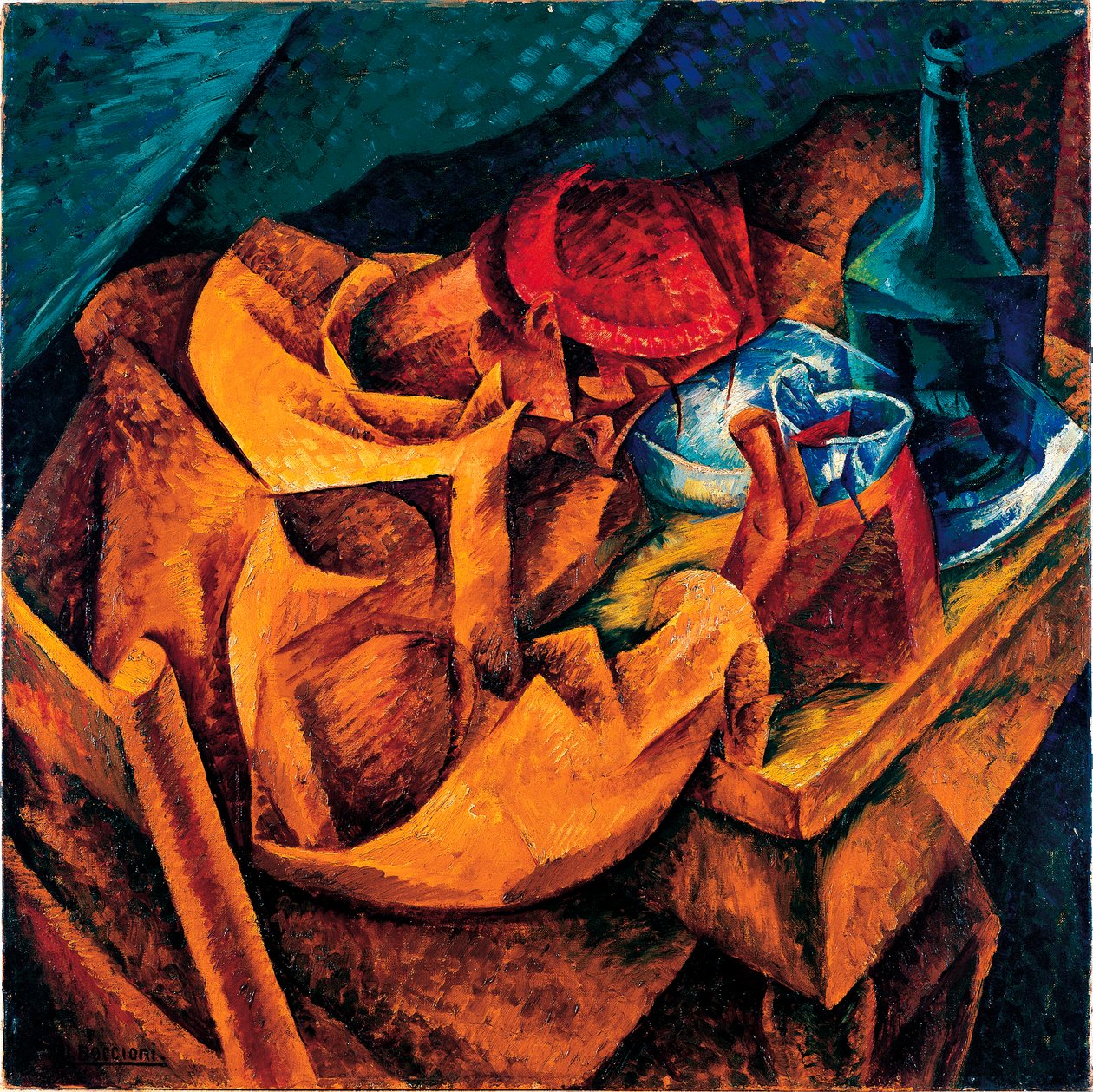 饮酒者 作者 翁贝托·博西奥尼（Umberto Boccioni）