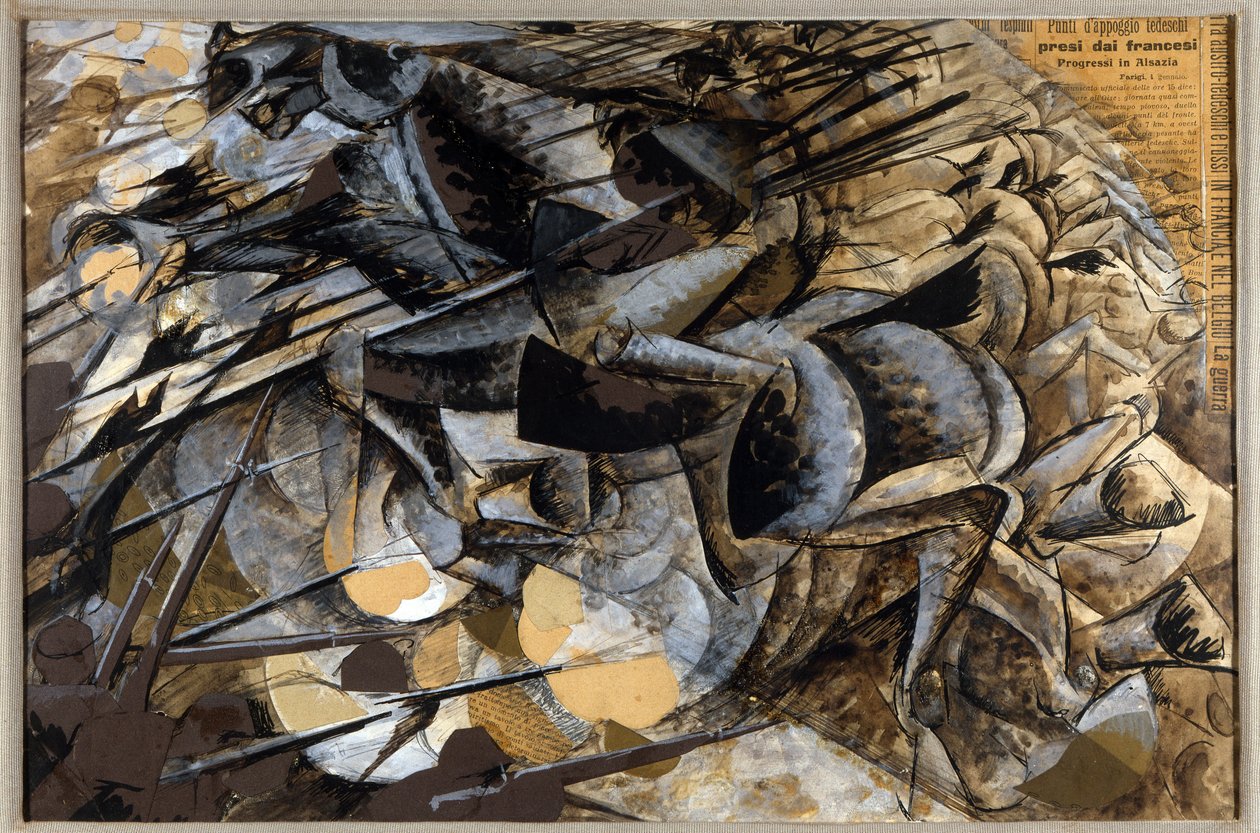 图片不明 作者 翁贝托·博西奥尼（Umberto Boccioni）