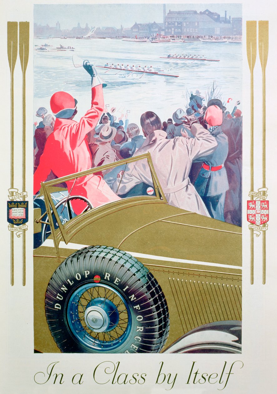 1932年为邓禄普轮胎做广告 作者 不明