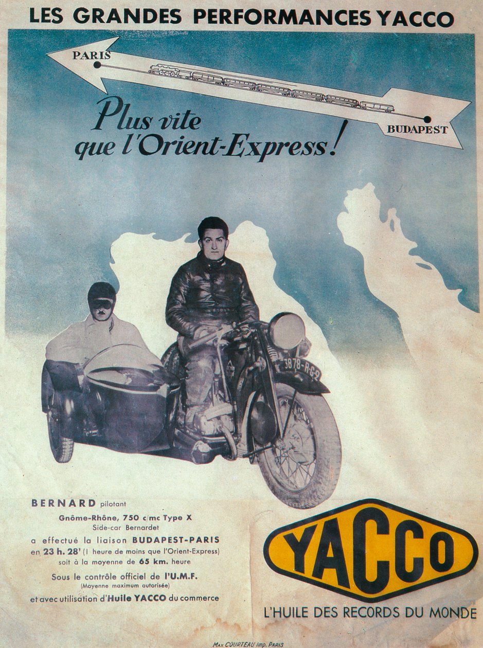 1936年Yacco机油广告 作者 不明