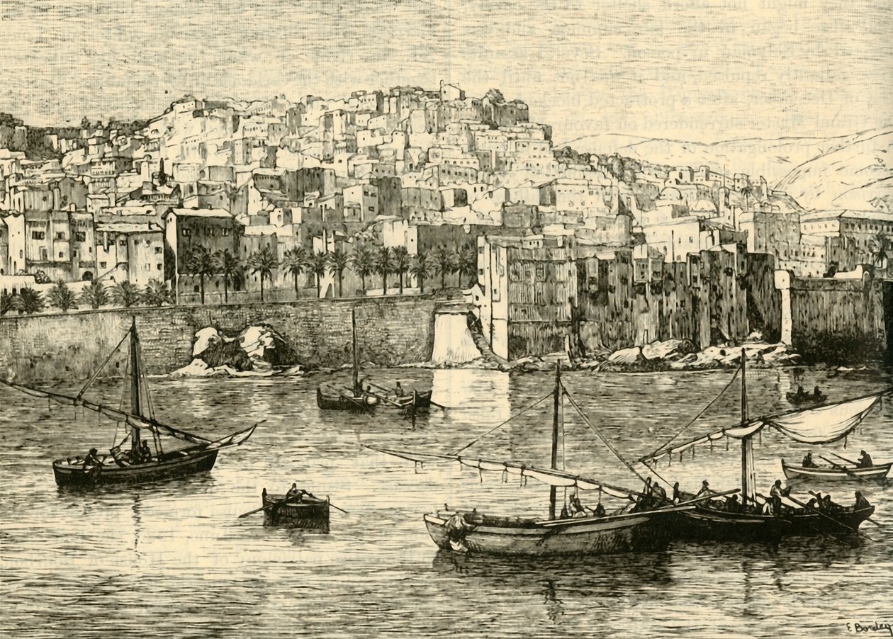 阿尔及尔，来自大海，1890年。 作者 不明
