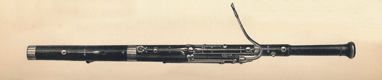 巴松管，1895年。 作者 不明