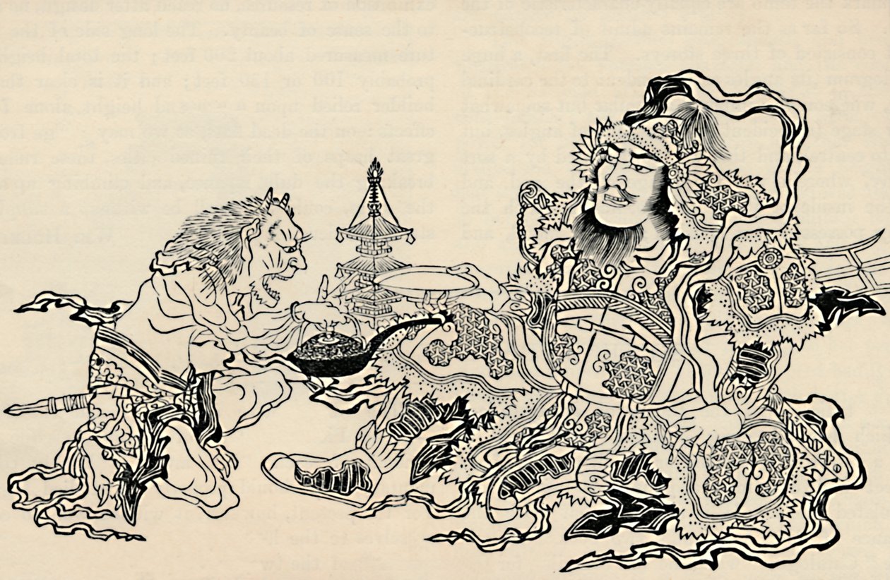 比沙蒙和大臣恶魔，1886年 作者 不明