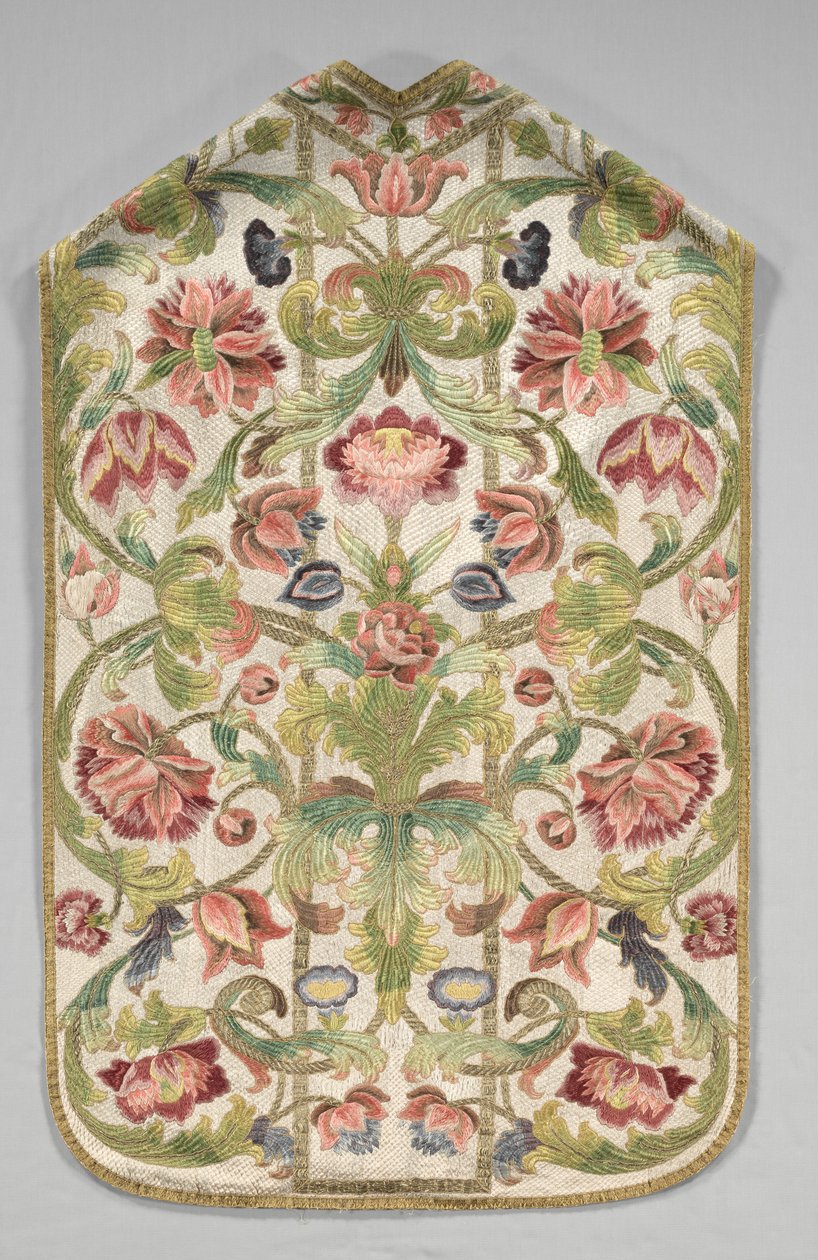 Chasuble，1700年代。 作者 不明
