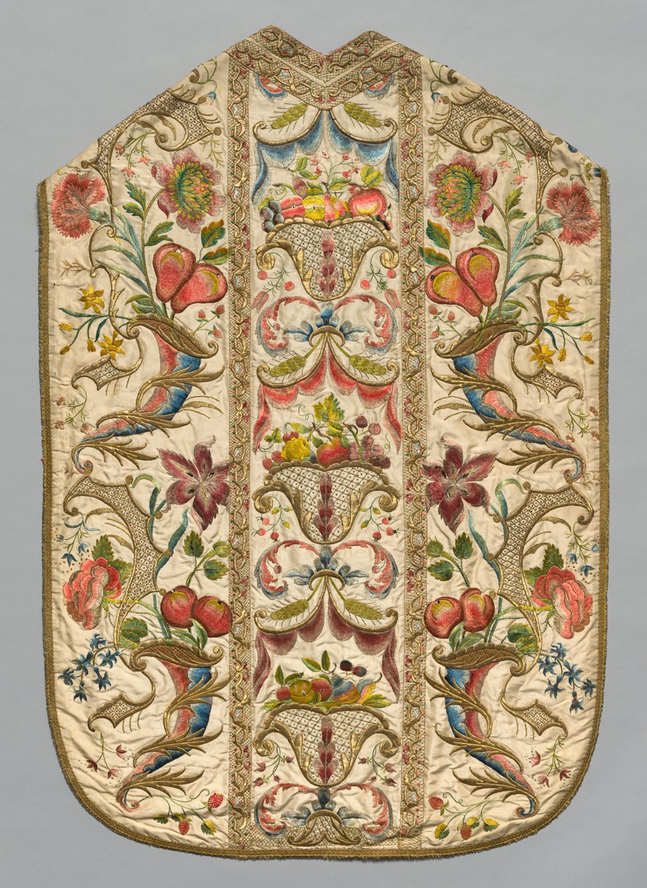 Chasuble，1700年代。 作者 不明