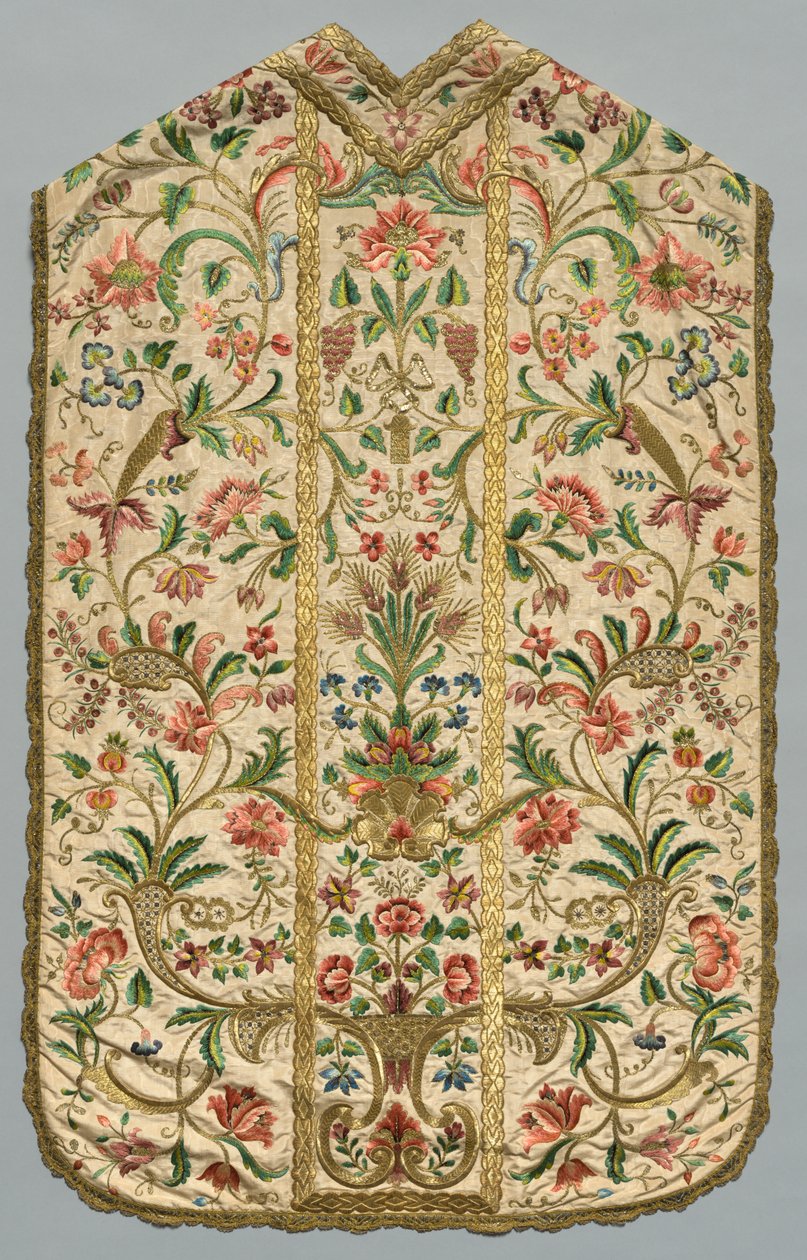 Chasuble，1700年代。 作者 不明
